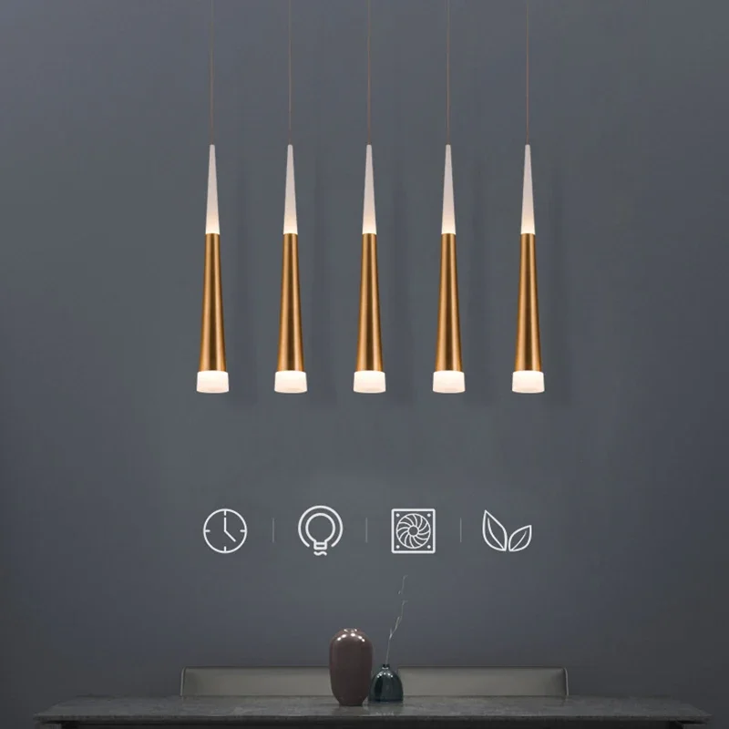 Modern LED pendant light Meteor shower cone chandelier lamp indoor home Bar Restaurant Stairs bedroom livingroom hanging light