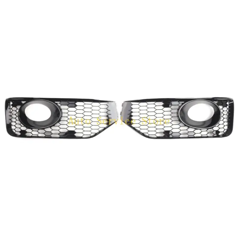 

462A 1 Pair Bumper Fog Light Cover Grille for Transporter 10-15 Replace 8K0807681C01C