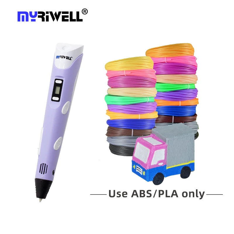 

Myriwell PLA filamen 3d printing pen 3D pen kids creative toys PLA filament easy for beginners one press load speed adjustable