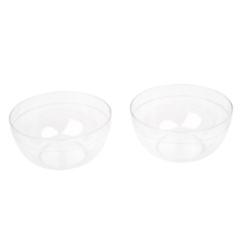 

Women 9Cm X 4.5Cm DIY Facial Clear Plastic Mask Bowl Mixer Holder 8Pcs