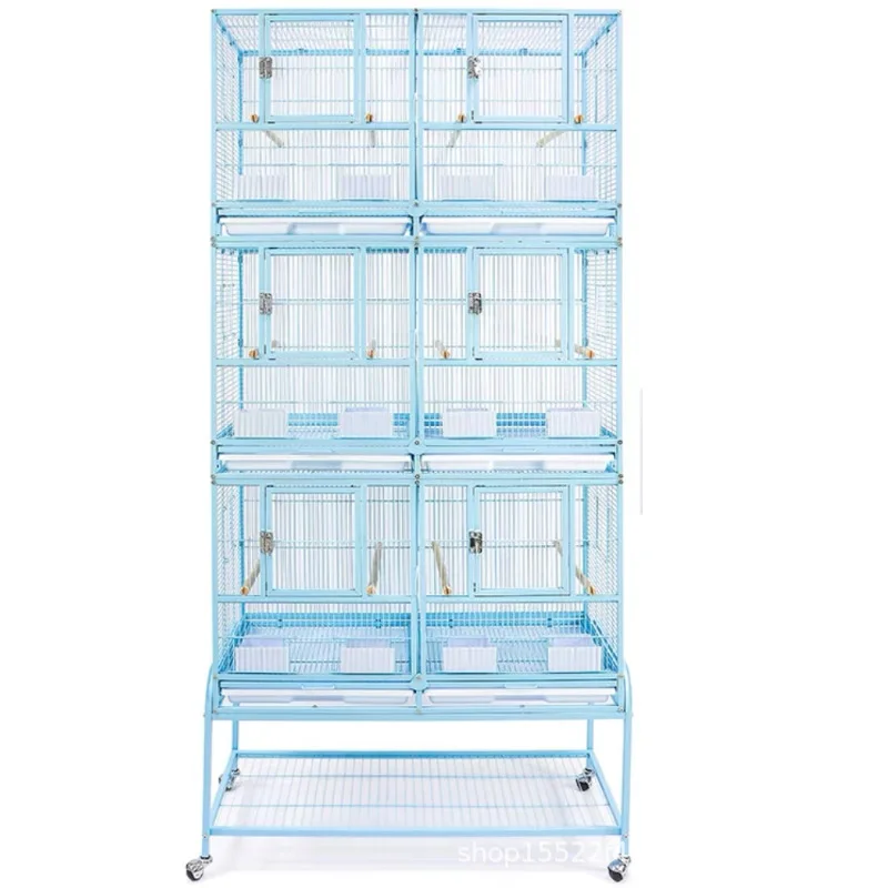 

LTT three-story large group bird cage six palace grid parrot cage large isolation cage