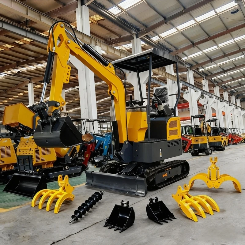 

Мини-экскаватор 0,8 тонны, дизельный, YANMAR EPA, для строительства, европейский мини-экскаватор, мини-погрузчик