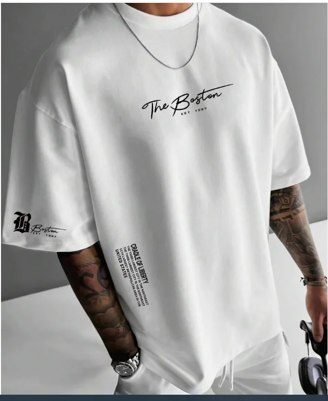 

Мужская летняя повседневная футболка из чистого хлопка с принтом слогана, модная модная футболка с короткими рукавами для мужчин и женщин