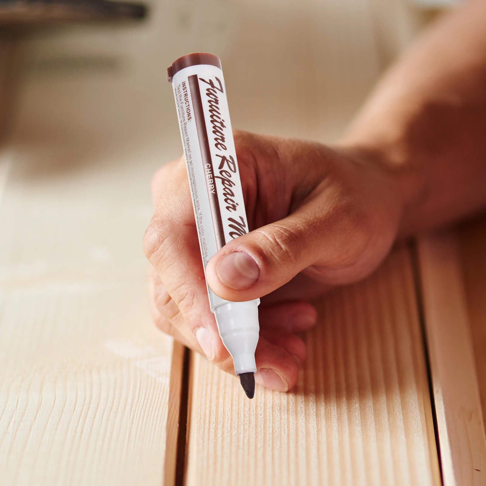 

Furniture Repair Pen Wood Crayons 6+6+1 Kit for Scratches Floor Fill Paint Stain Markers Pens Multi Surface Home Use