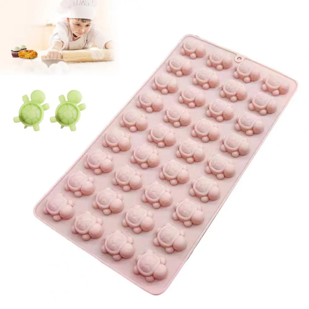 

Пищевая силиконовая форма для изготовления мыла, 36 полостей, силиконовая форма в виде черепахи для изготовления кубиков льда, шоколадных конфет для желе