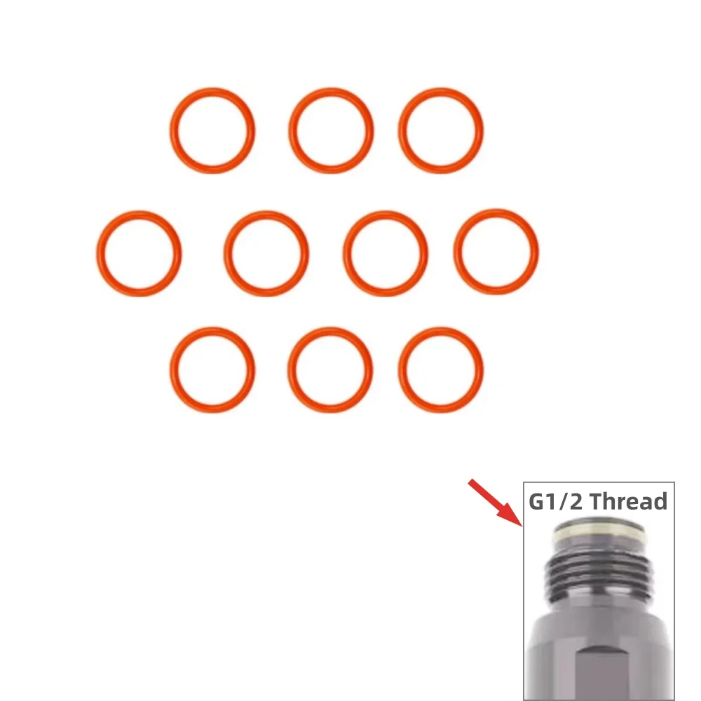 10pcs 17.6*1.8mm High Strength Polyurethane O Rings for G1/2-14 Threads Tank Neck and Slide Check