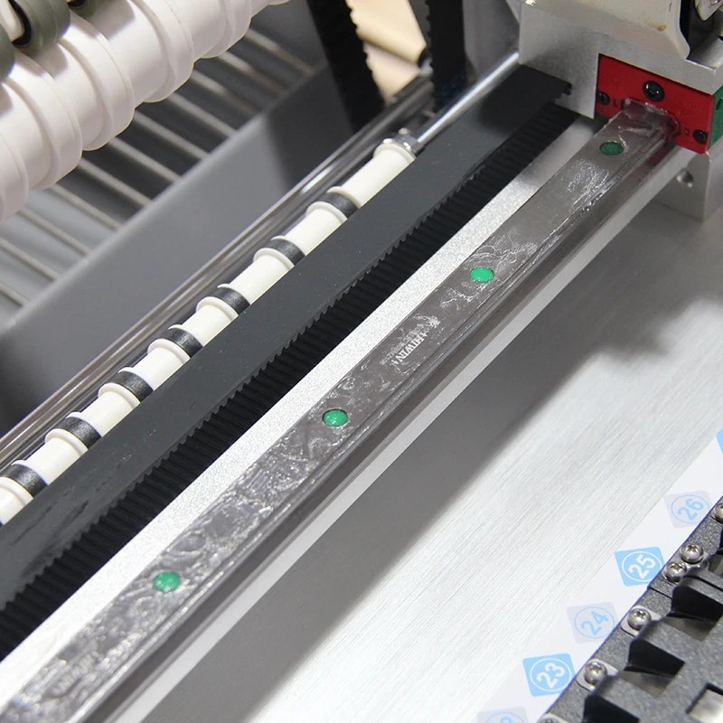 PPM-A320V LED Pcb ماكينة تجميع 2 رئيس التلقائي Smt اختيار ووضع آلة سطح المكتب مع 4 عصر كام لتجميع Pcb