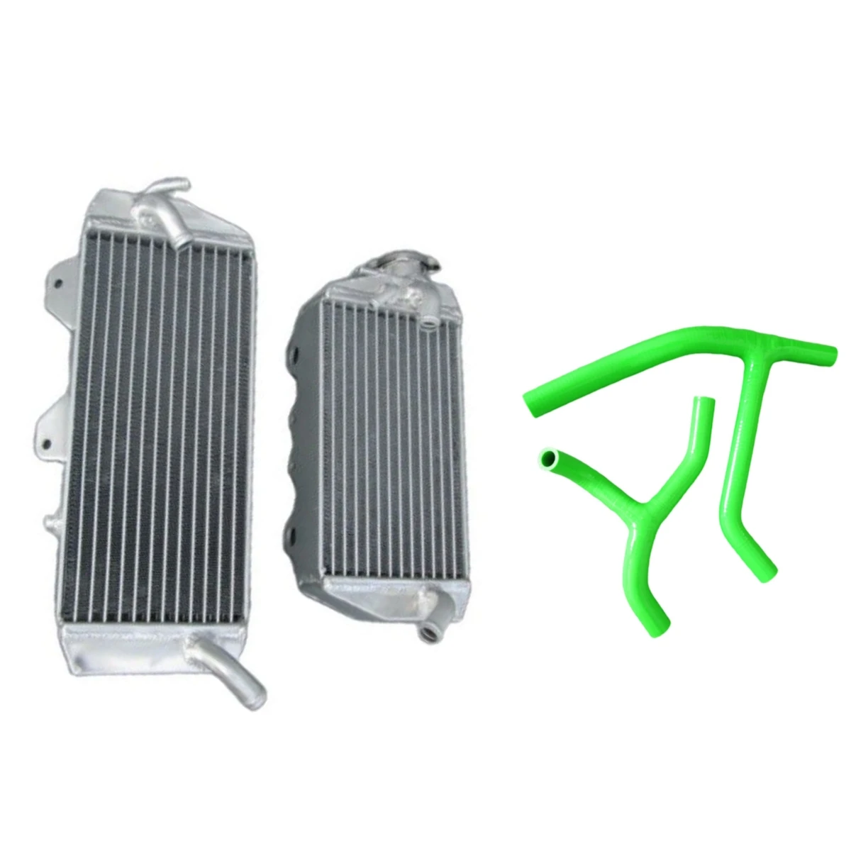 

Aluminium Radiator+Silicone Hose for 2006 2007 2008 Kawasaki KX450F/ 2008 2009 Kawasaki KLX450R