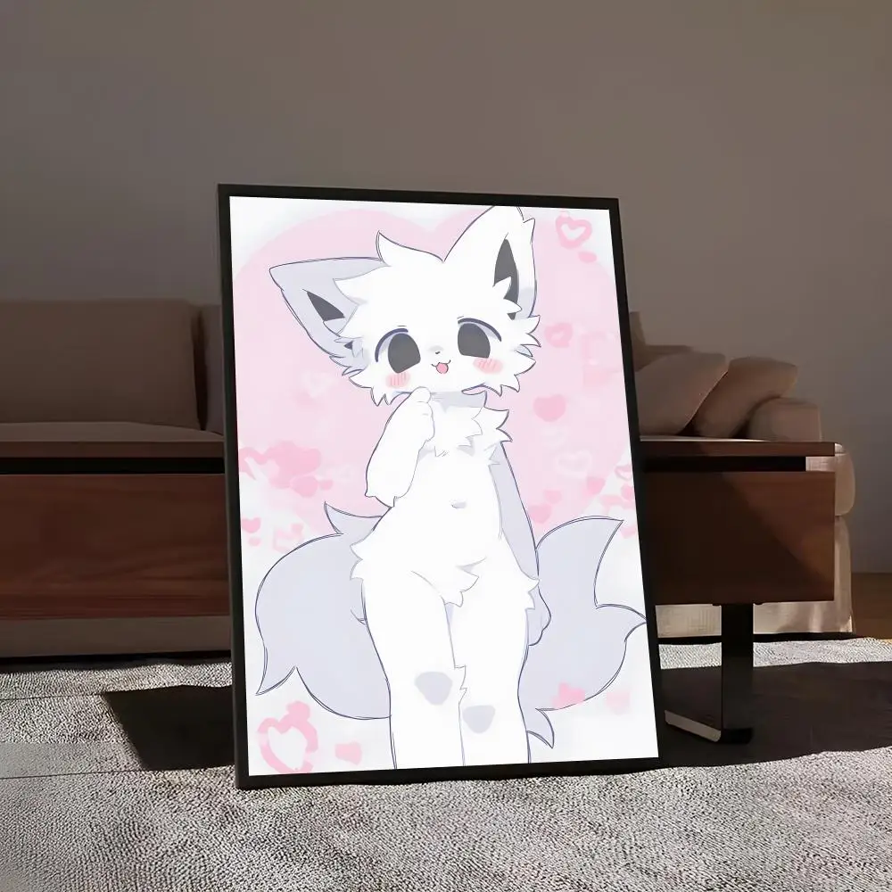 B-Boykisser Silly Cat Cute Painting Calligraphy Print Canvas Art Pictures Home For Living Room Modern Decor Room Home Decor