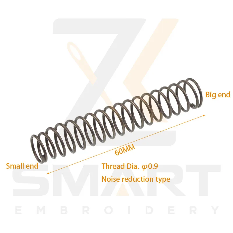 Presser Foot Return Spring Noise Reduction Type Thread Dia. 0.9MM Length 60MM N0502TJ-0.9*60-H