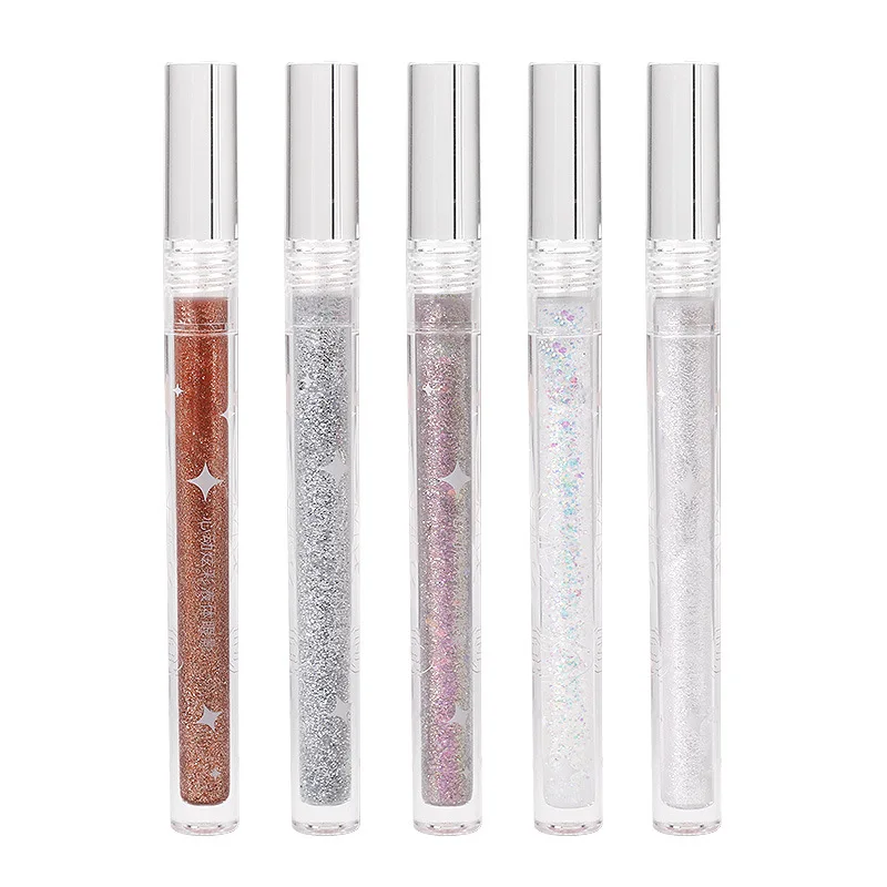 Highlighter Liquid Eyeshadow Waterproof Perspiration Non-Removing Makeup Glitter Glitter Monochrome Brightening