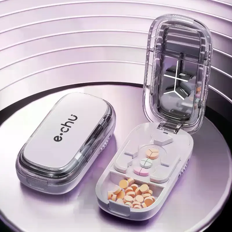 3in1 Medicine Cutter Precise Cutting Into Half / Third / Quarter Drug Divider Organizer Portable Tablet Splitting Pills Splitter
