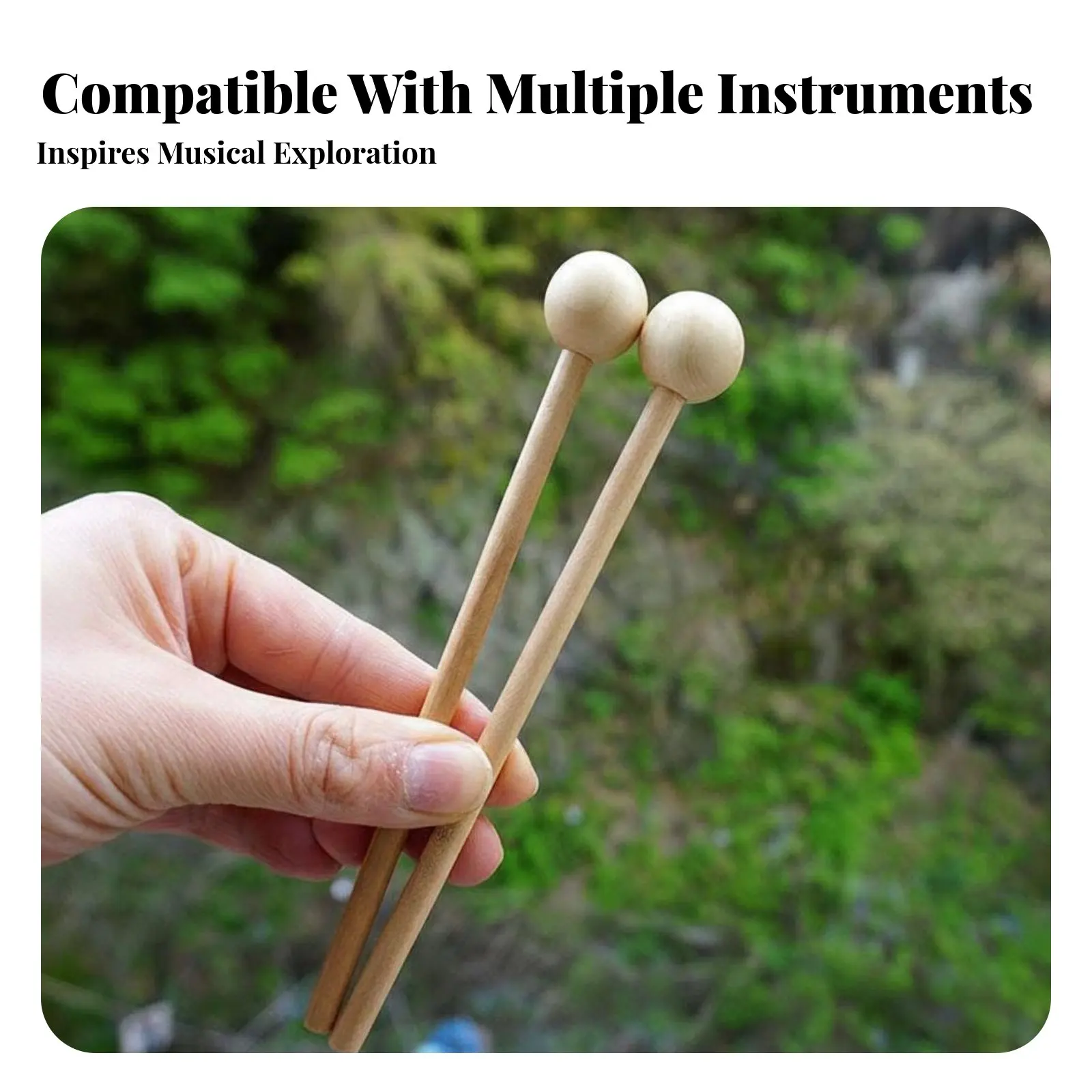 sphericalknob Beater Childsuitable Percussion Mallet Adaptable Brightly Colored for Students