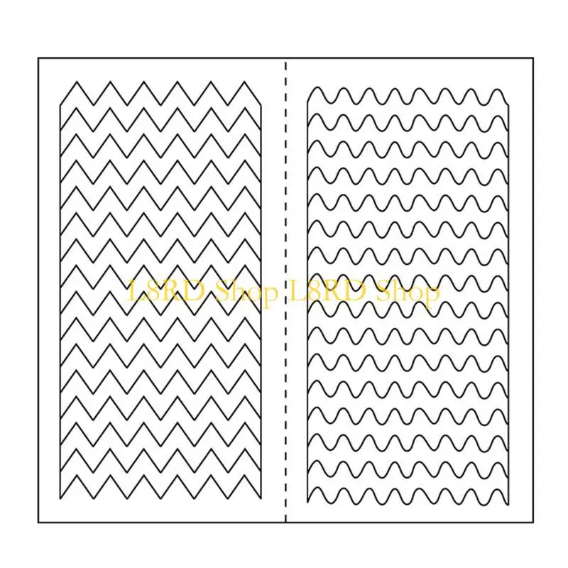 L8rd 24-Design French Manicure Strips Nagelkunstaufkleber, selbstklebende Nagel-Tipps Guides für DIY-Nageldekoration Schablone