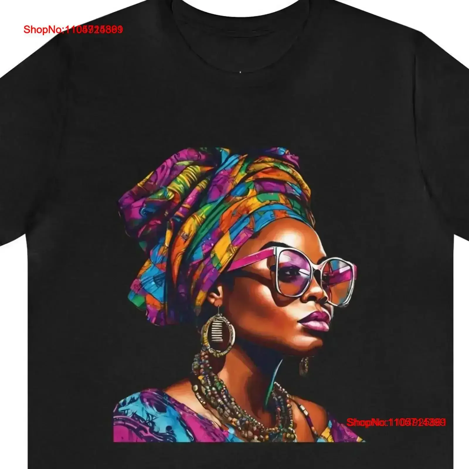 Head Wrap Queen T Shirt Afrocentric Black Etsy Women Girl Owned Business vintage Washed Stretched designer clothes Breathable