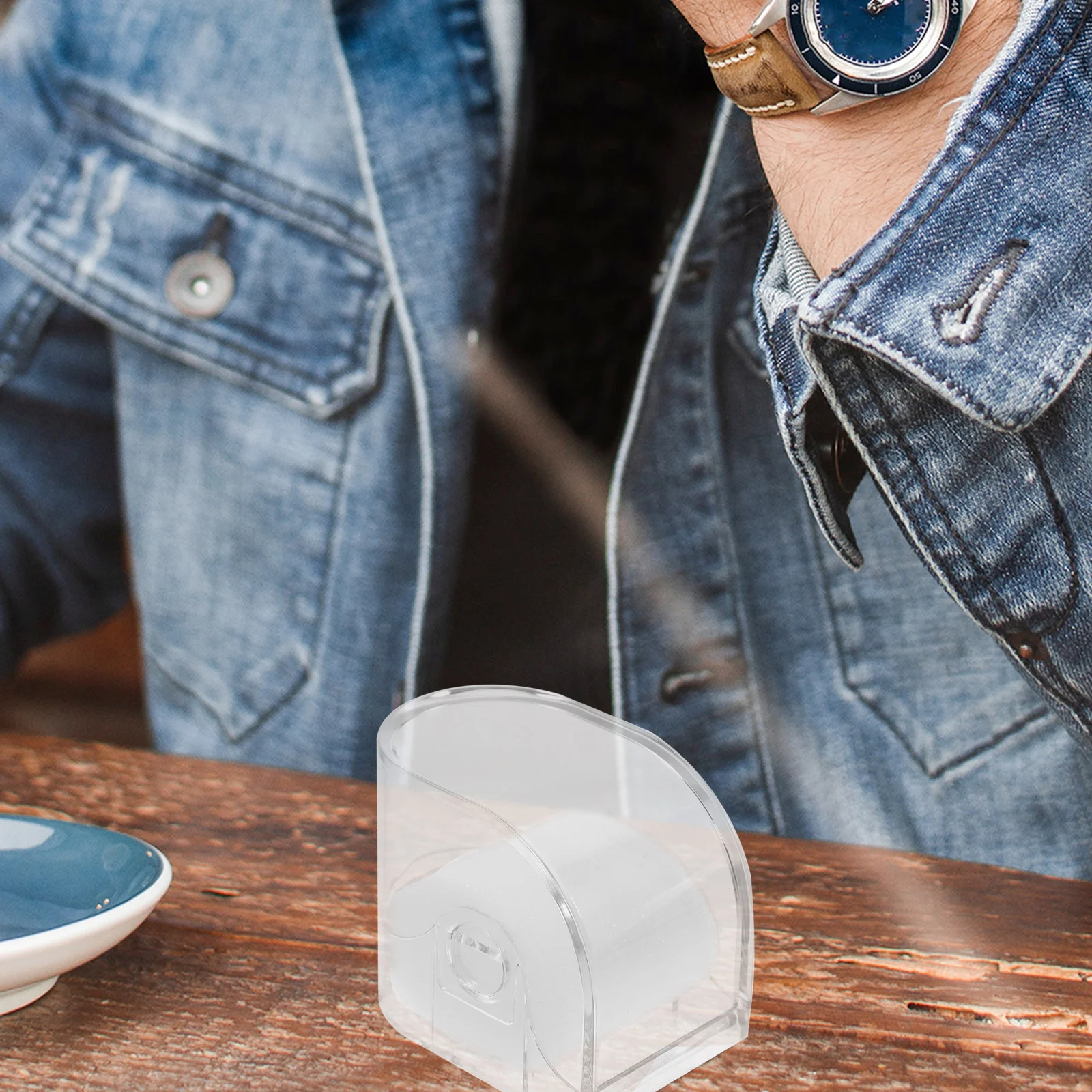 

3Pcs Clear Watch Storage Box Plastic Display Case Single Watch Organizer Stand Jewelry Bracelets Bangle Holder Travel Protector