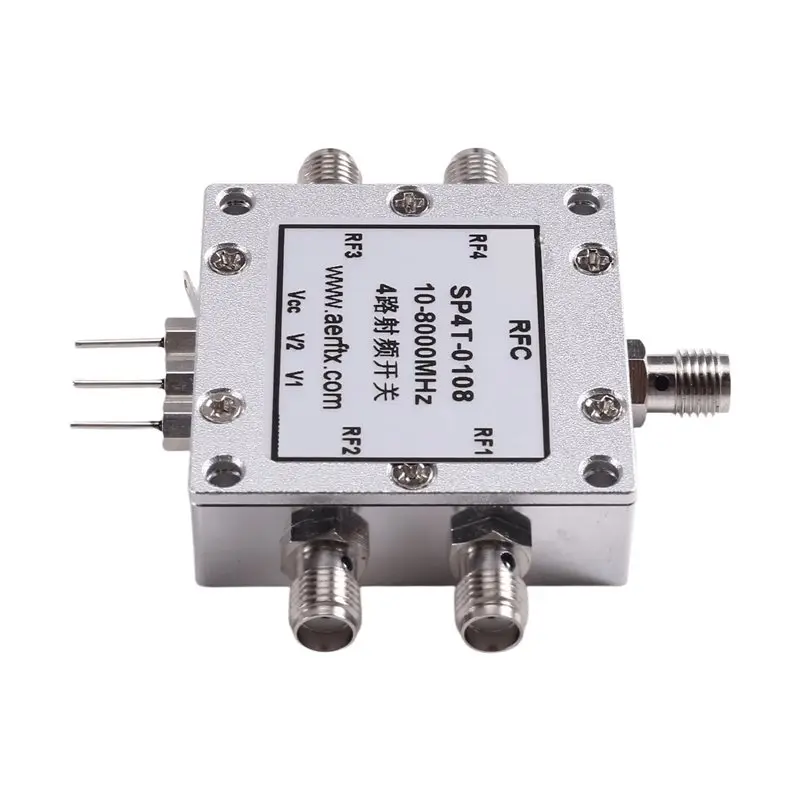 

PHILE-0.01-8Ghz For RF Switch SP4T-0108 Electronic Switch Switching Switch 4-Way For RF Microwave Switch 10-8000Mhz