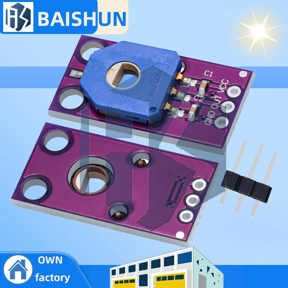 Módulo potenciómetro de Sensor de ángulo giratorio CJMCU-103 con Pin SV01A103AEA01R00 recortador salida de voltaje analógico para Arduino