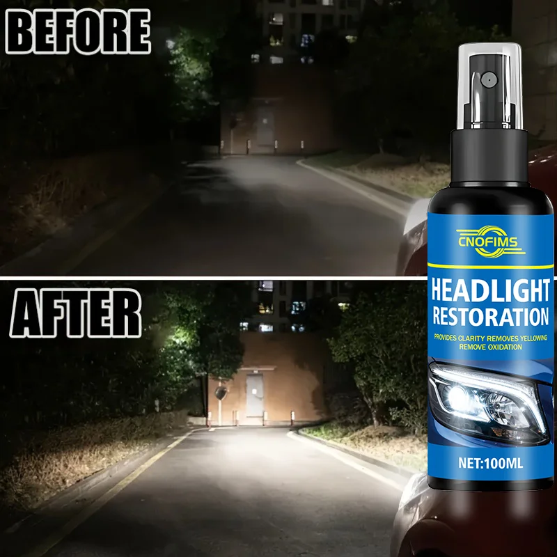 

Спрей для ремонта фар автомобиля — эффективно восстанавливает окисление и пожелтение, восстанавливает четкость высокой четкости. Нет требуется инструменты,