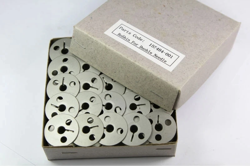 5PCS HARD OXIDE FINISHING 155484-001 ALUMINNIUM BOBBIN FOR BROTHER B872 DUOBLE NEEDLE SEWING MACHINE