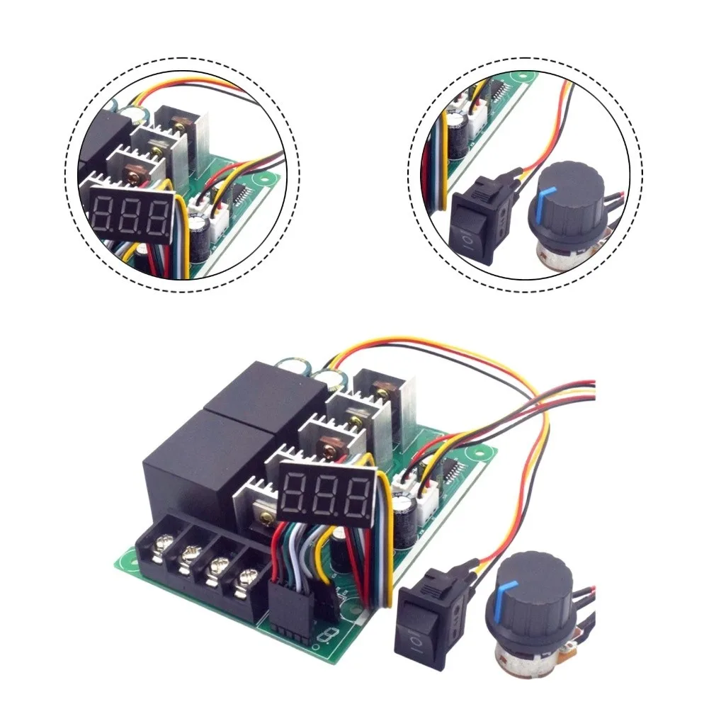 

Контроллер двигателя постоянного тока для робототехники, широкий диапазон напряжения, регулятор скорости, аксессуар для электроинструмента, линейный выход под нагрузкой