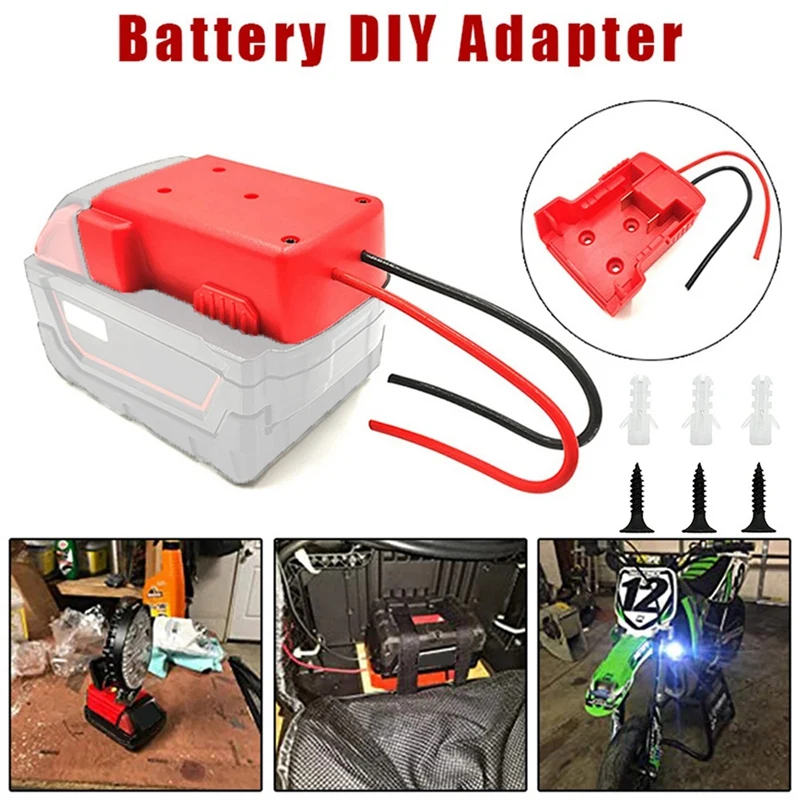 2025 nueva modificación convertidor adaptador de batería para Milwaukee 18V Li-batería DIY herramienta eléctrica convertidor de batería M18