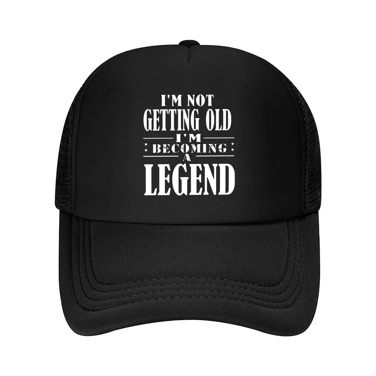Men'S Vintage - Adjustable Zipper Closure, Featuring The Bold Slogan _I'M Not Getting Old I'M Becomi 2026 Mesh Baseball Cap