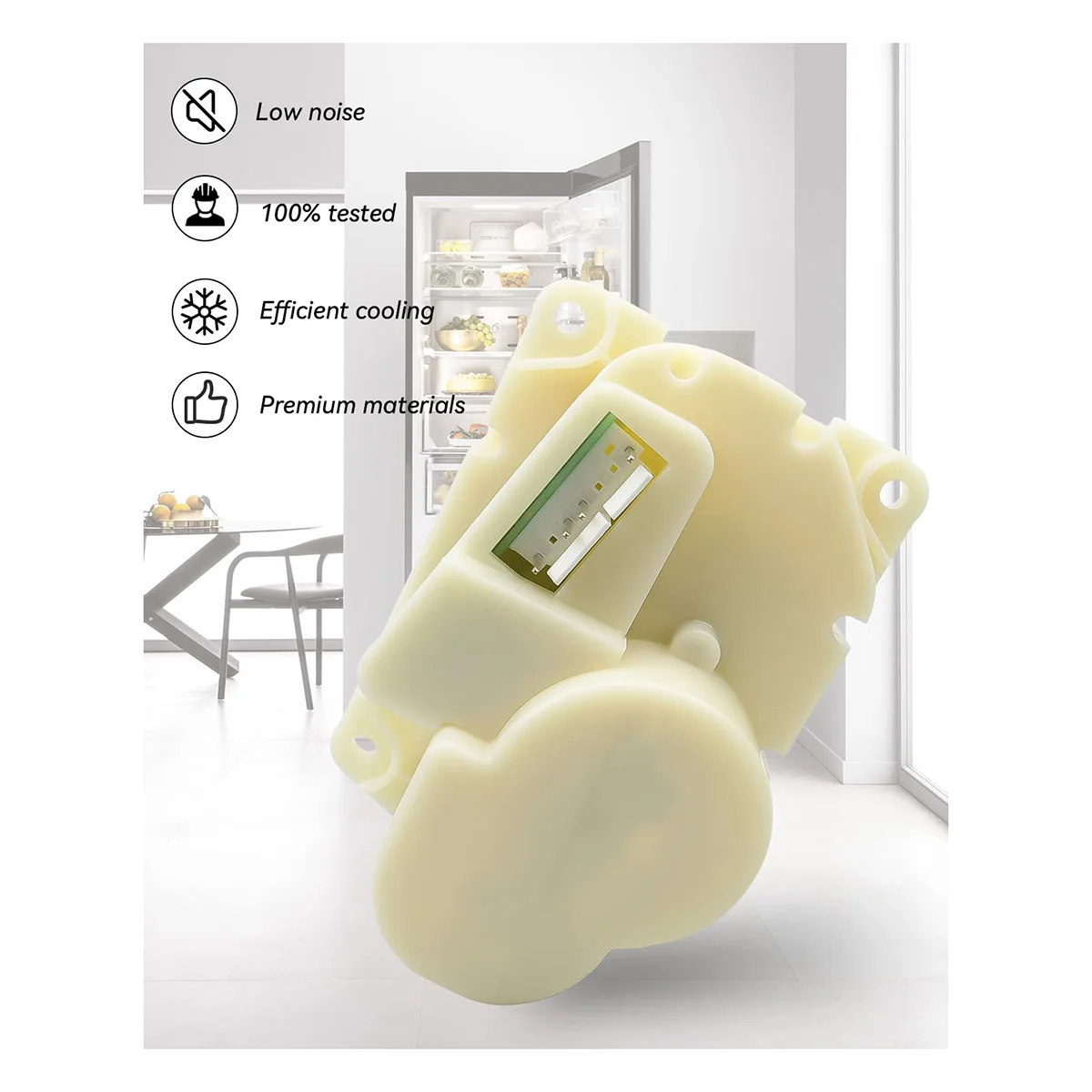 W 10822606   Reemplazo del motor de barrena para Kenmore Whirlpool 7MF2976 106454 106460   MCD2358 MFT2574 Motor trituradora de hielo para frigorífico