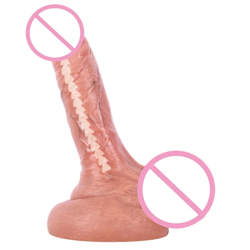 Double hardness liquid silicone simulation keel penis with large suction cup for men and women, cock, adult sexual products