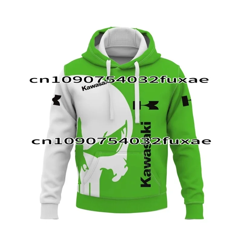

2025 Models Outdoor Kawasaki Ninja Motorcycle Riding Off-Road Pullover Extreme Sports Adventure Hoodie