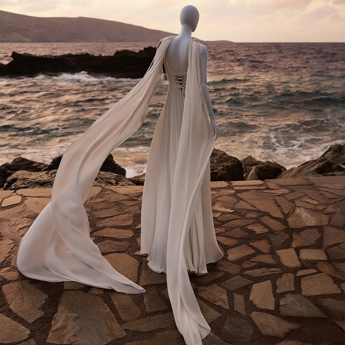 Sukienki plażowe dla panny młodej z dekoltem w serek, satynowa suknia balowa dla kobiet, długa suknia ślubna w kształcie litery A z rozcięciem.