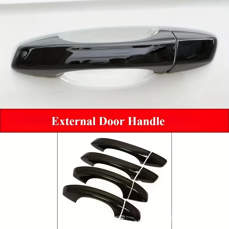 

High Gloss Black ABS Plastic Exterior Door Handle Scratch Guards for VW Golf MK7 2013-2019 MK7 Exterior Accessories