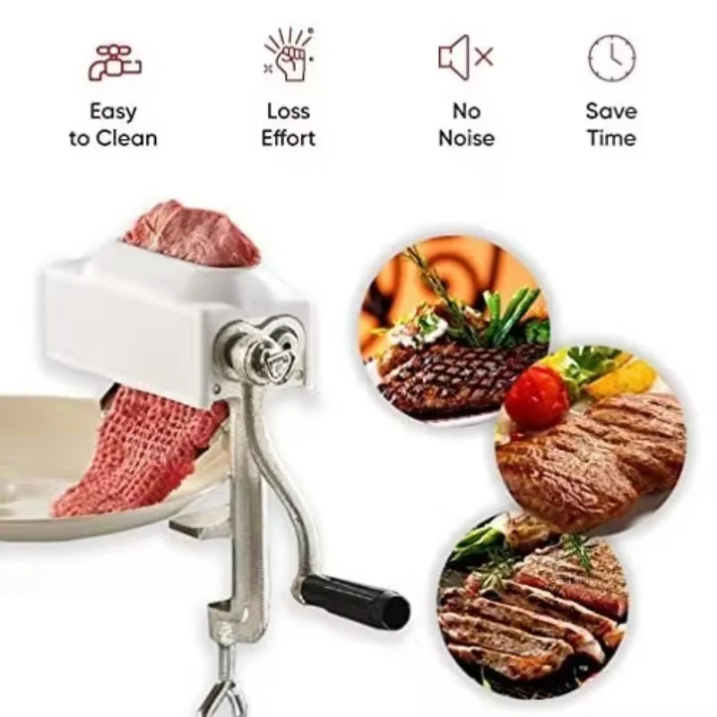 

Manual Handuse Meat Tenderizer/Chicken Beef Kebab Tenderizing Soften Machine