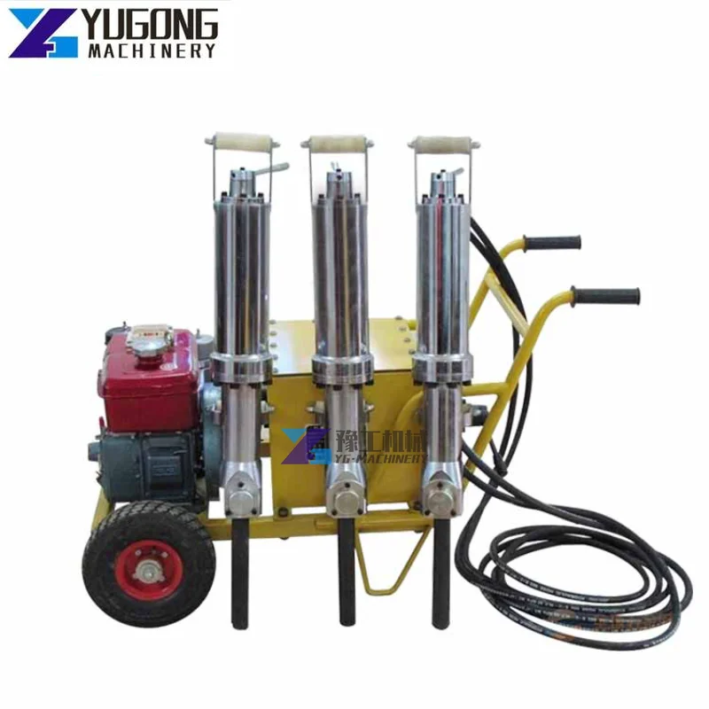 YUGONG Stone Splitting Machine Manual Feather Wedge Hydraulic Rock Splitter Hand Stone Rock Splitter Hydraulic Splitter