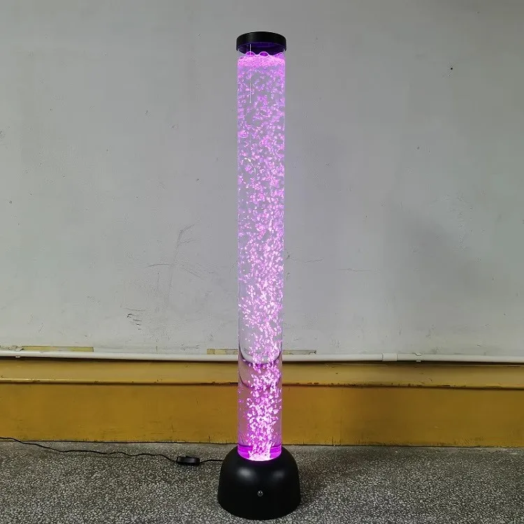 Color changing water column LED light, bubble light, floor lamp, home, office, store, bar decoration