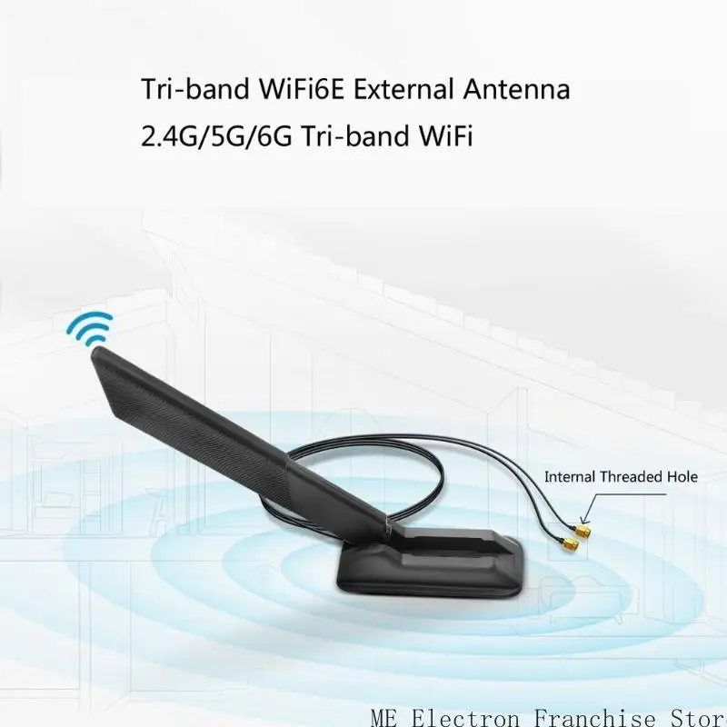 T5EA 2.4G 6G WIFI6Eアンテナ磁気ベース12dB折りたたみ可能なブレードアンテナ