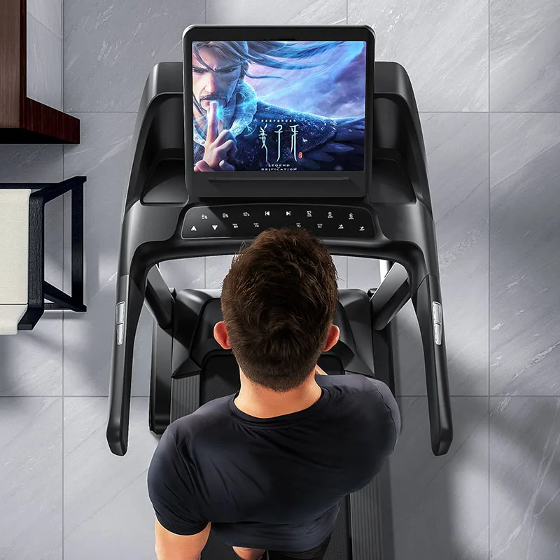 

【HOT】Home Use Electric Folding Treadmill 2.5hp Sport Gym Equipment Training Body Strong Cardio Training Commercial Treadm