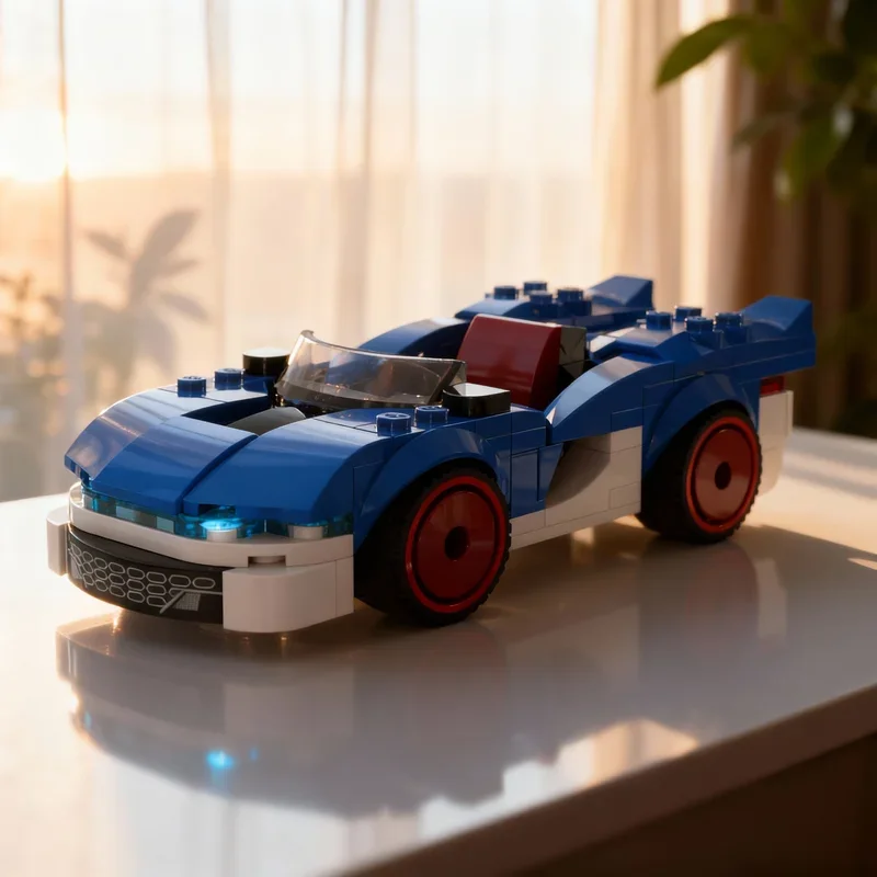 178 Piezas MOC Sonic The Hedgehog S Speedster Lightning Speed Star, Bloques de Construcción de Modelos, Juguetes de Arquitectura, Regalos Educativos para Festivales