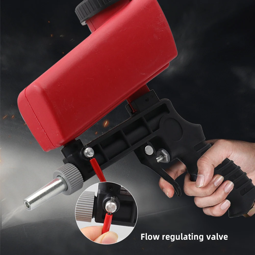 Adjustable Sandblasting Gun Portable Sand Blaster Sand Blasting Machine Gravity Small Handheld Pneumatic Blasting Gun