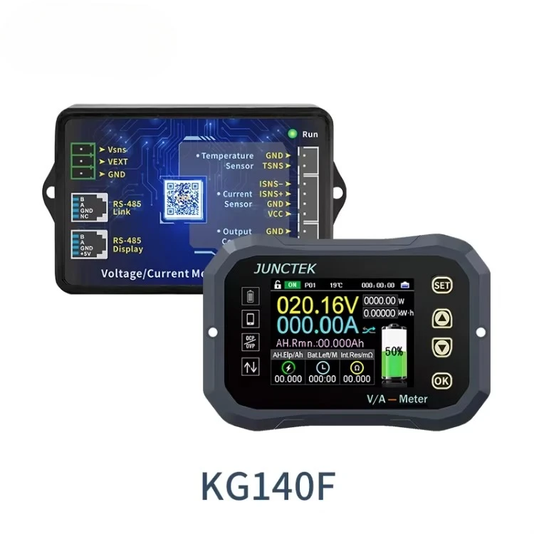 

Battery monitor blvetooth KG140F DC 0-120v 100A 400A battery tester voltage current VA battery coulometers capacity indicator