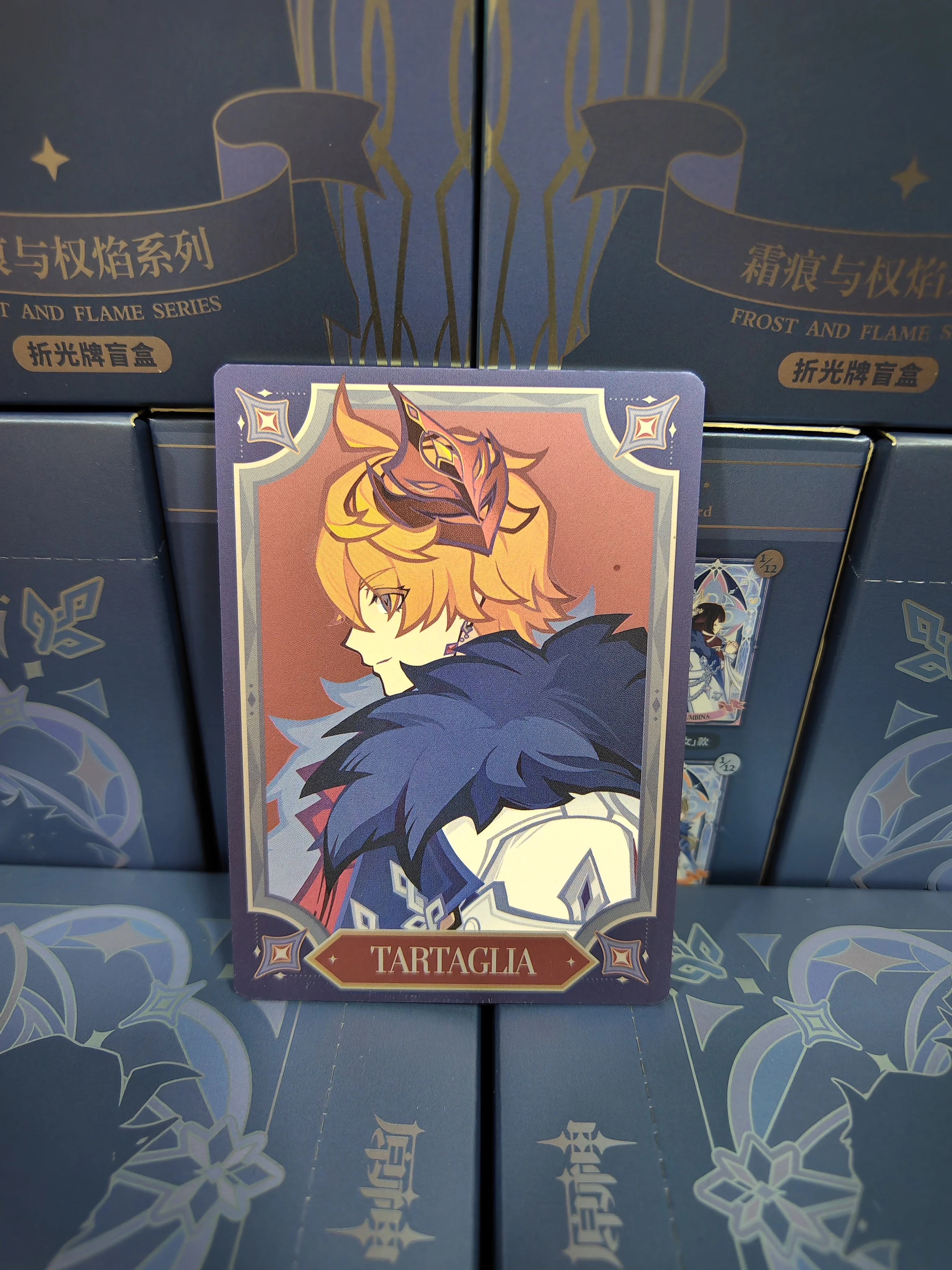 Fatui Genshin Impact Официальная серия Frost Flame Светорастворимая акриловая подставка, значок,Tartaglia Gongzi