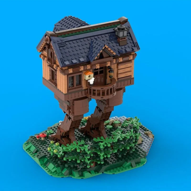 1870 قطعة MOC Baba Yaga S كوخ بيت شجرة أفكار ونموذج اللبنات البناء تجميع فكرة ذاتية الصنع هدية الكريسماس لعبة الطوب #6