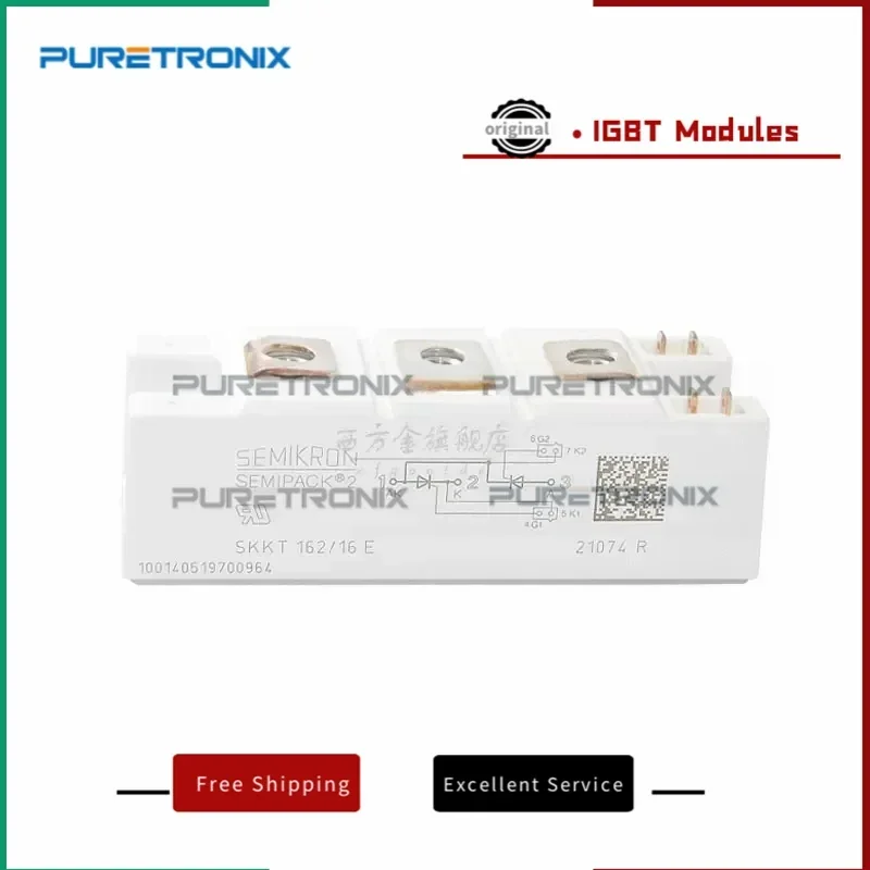 SKKT162/12E SKKT162/14E SKKT162/16E SKKT162/18E Thyristor Diode Modules