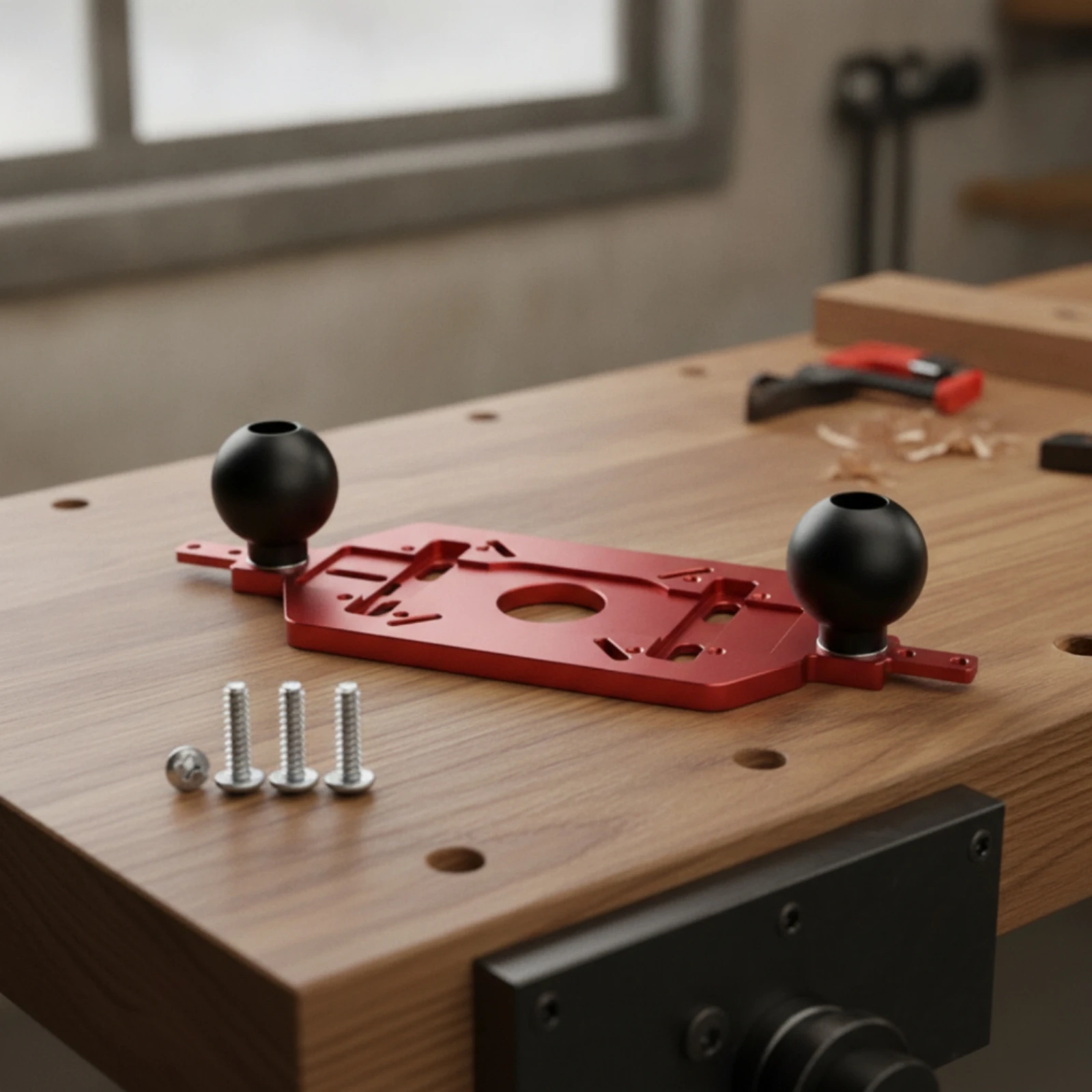 Router Base Plate with Handles Stable Router Base Plate with Handle Heavy-Duty Accurate for Woodworkers, Woodworking
