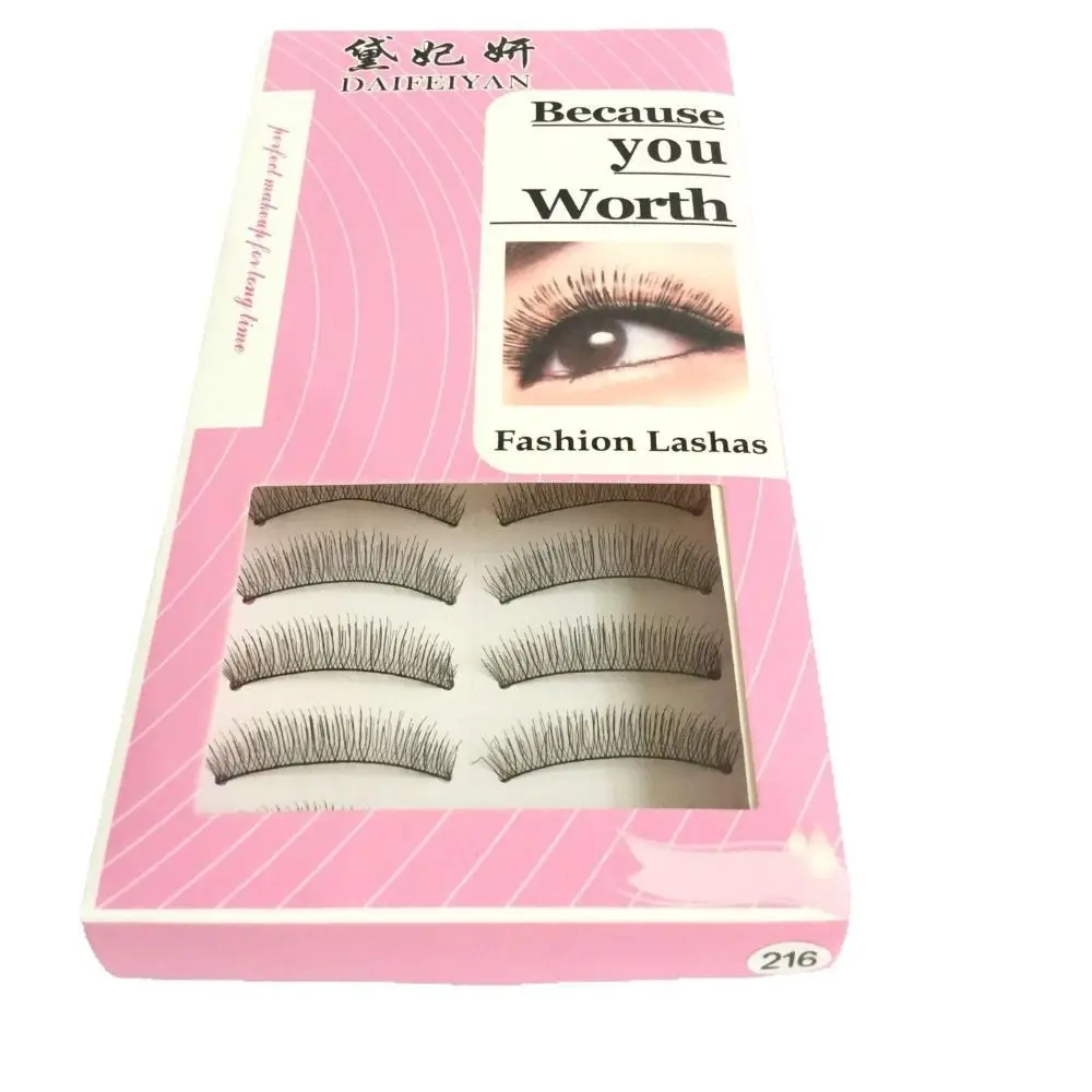 10Pair/Box Trendy Black Natural False Eyelashes 10/13MM Curvature C DIY Lashes Extension Easy To Wear Cos Fake Eyelashes Daily
