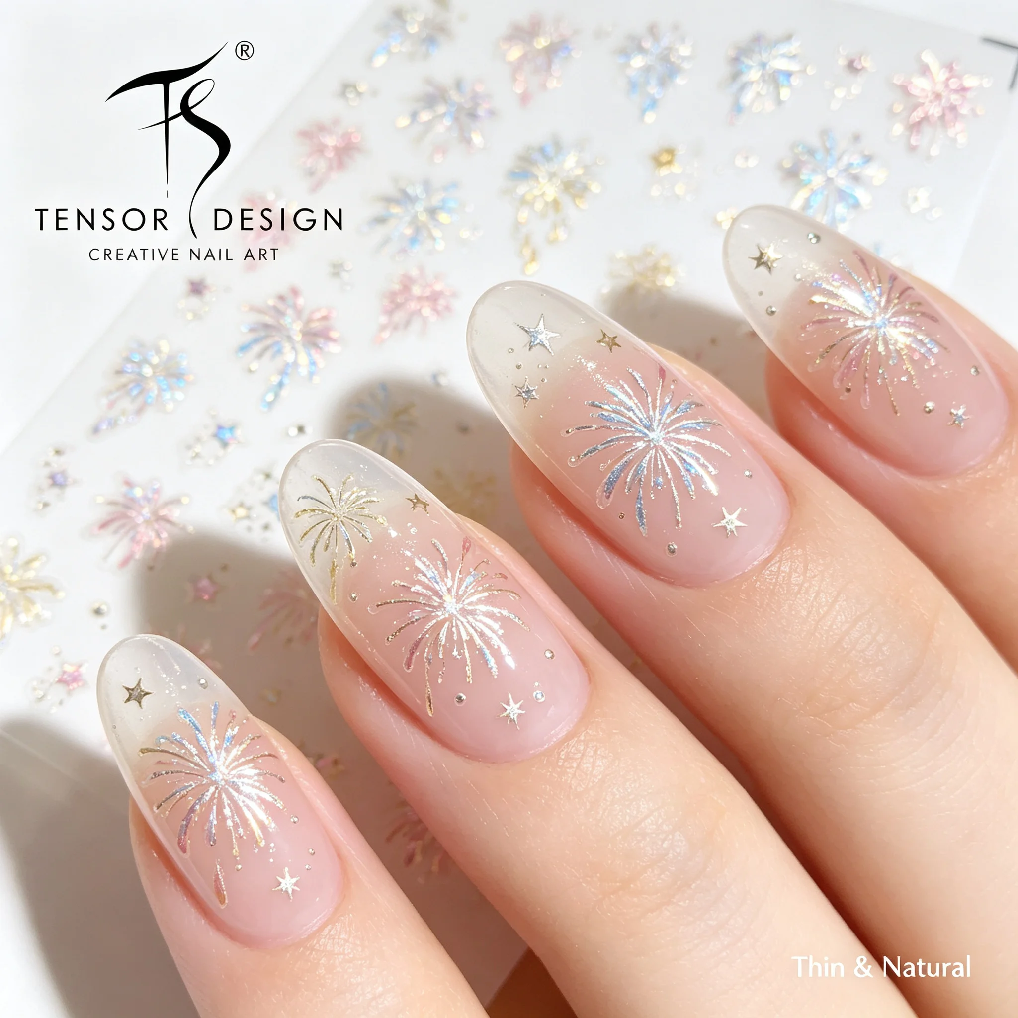 Nail Art Elegan - Autocollants 3D pour ongles TENSOR NAIL
