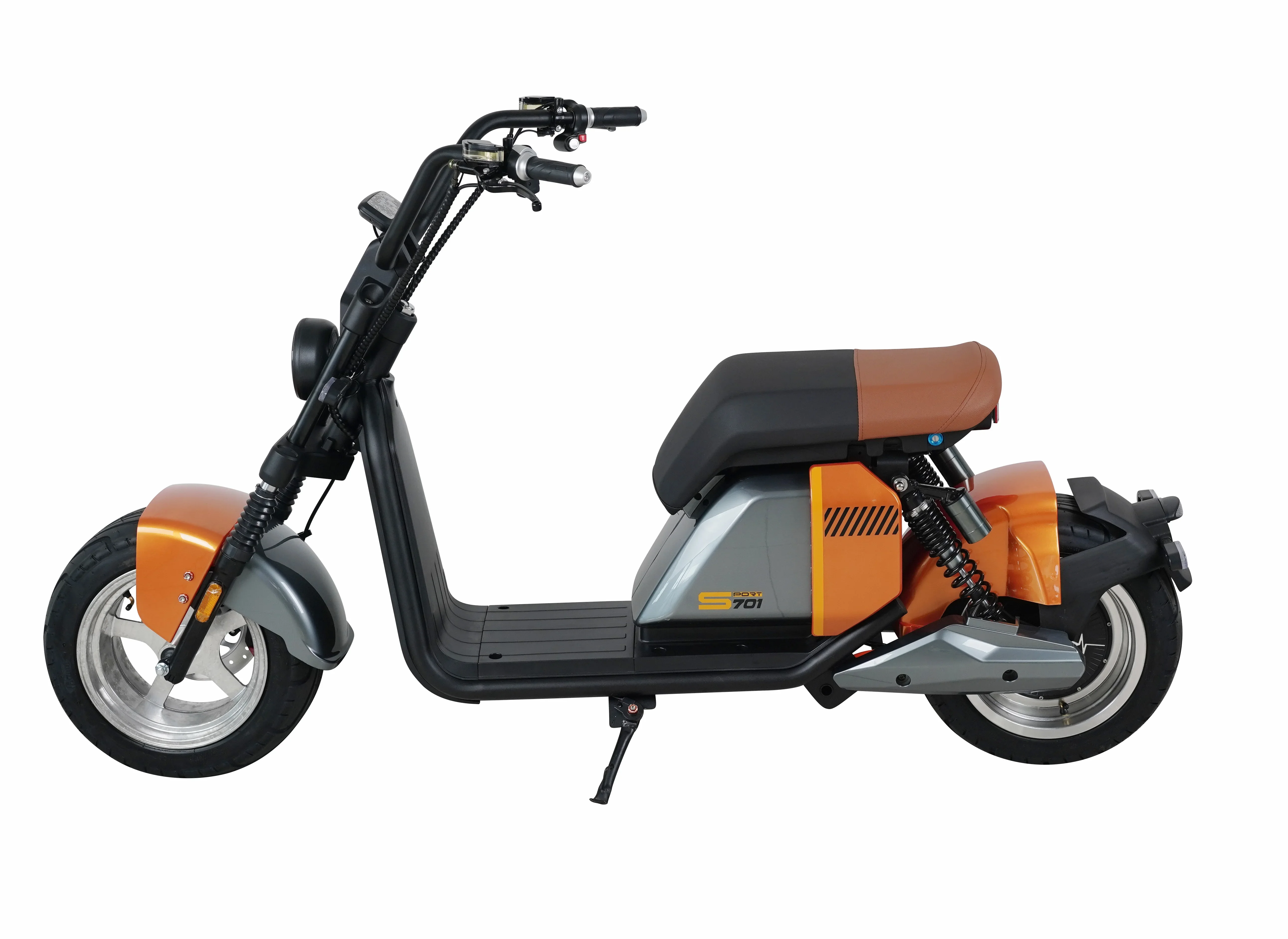 Amoto overseas warehouse eec 3000W 70km/h electric motorcycle fat tire electric scooters citycoco for adult