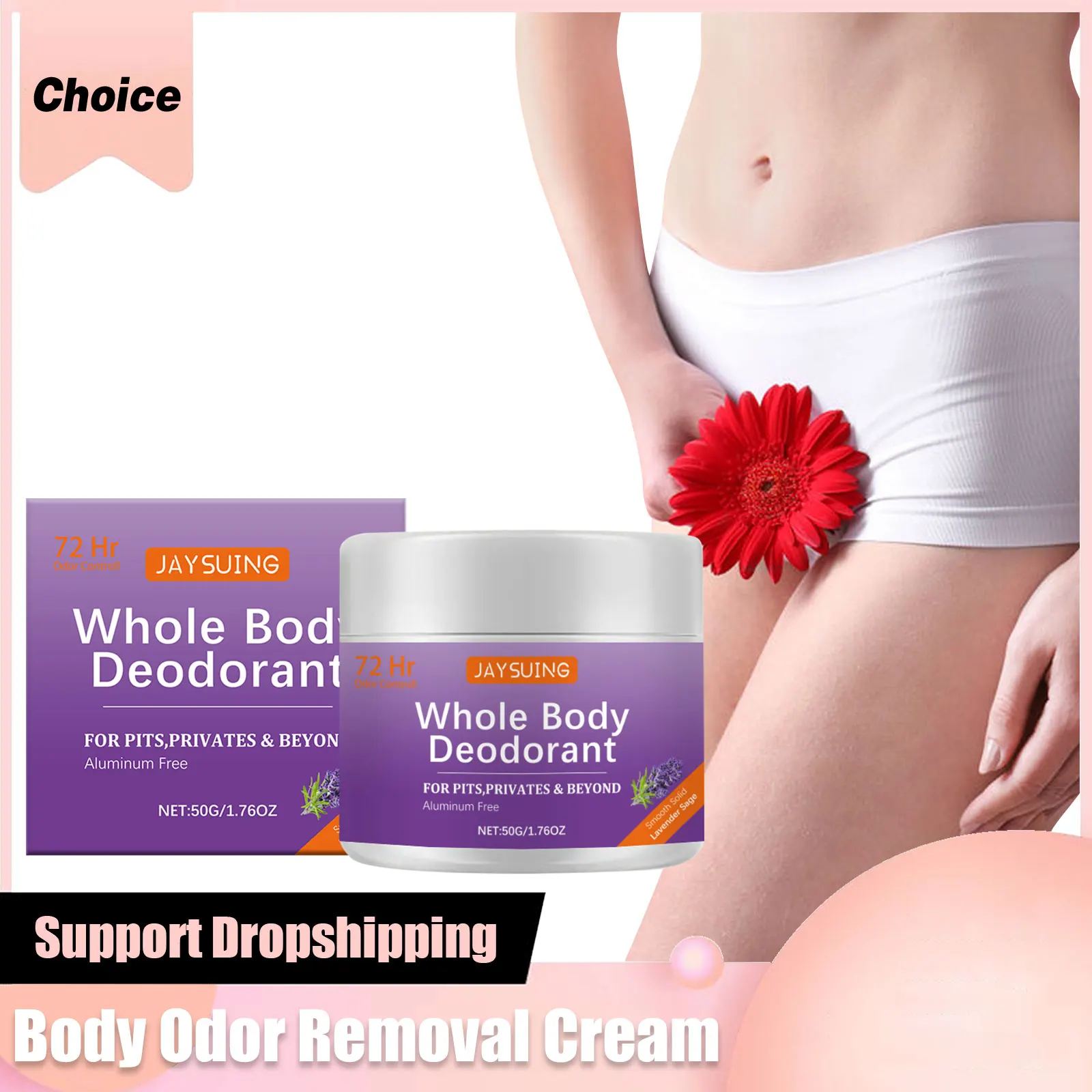 Lavender Body Odor Remove Cream Deodorant Lasting Aroma Underarm Private Part Bad Smell Removing Anti Sweat Refreshing Skin Care