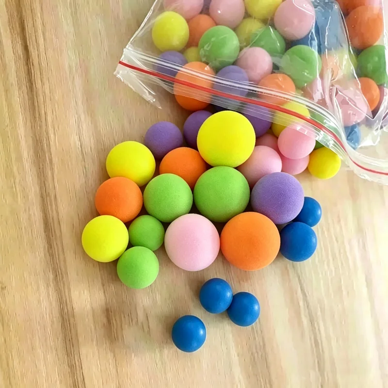 10Pcs Diameter 35/36/40/42/45/50/55/60/65/75mm Colorful EVA Foam Soft Sponge Ball for DIY Handmade Golf Practice Pet Toy