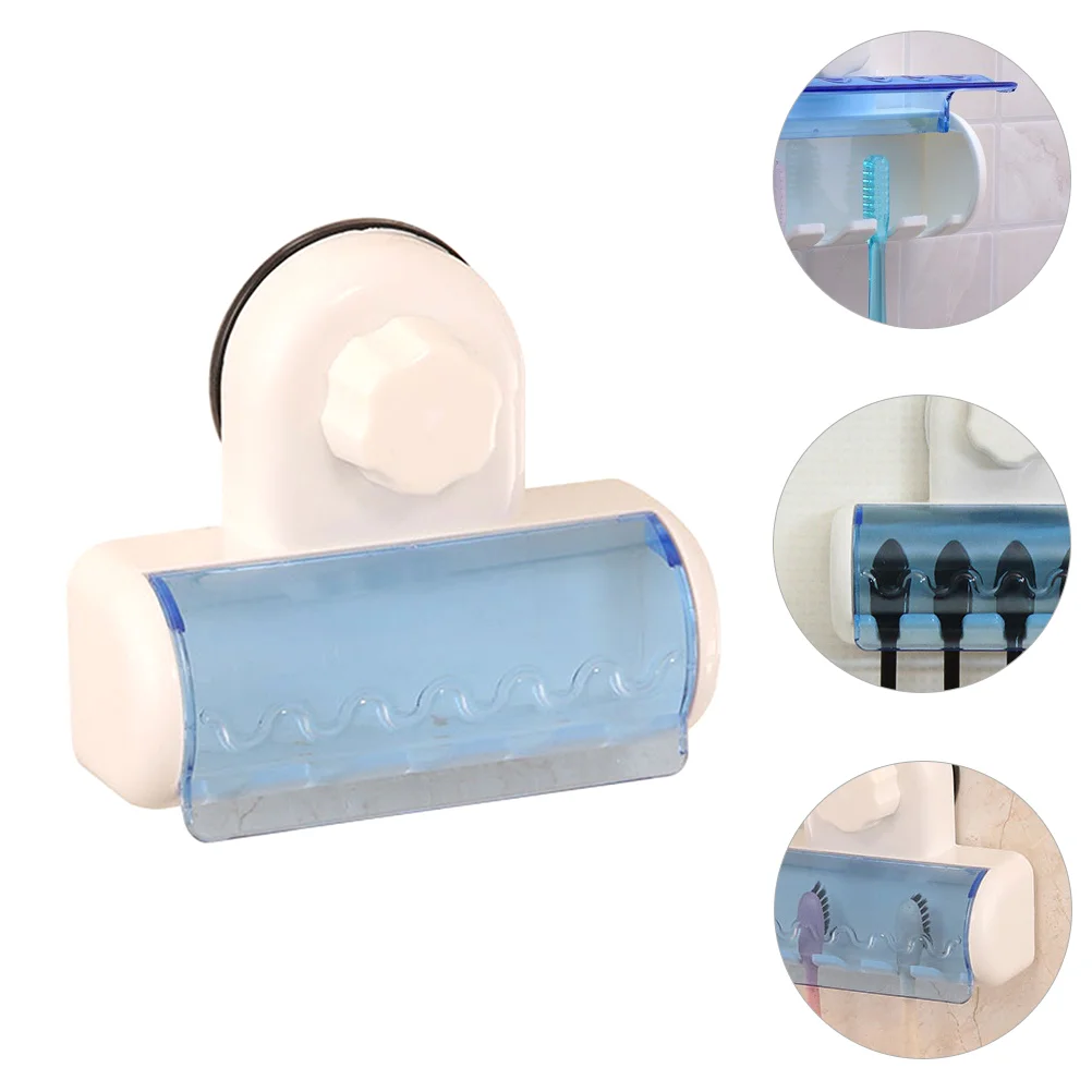 

Suction Toothbrush Holder Practical Storage Rack Organizer Sucker with Punch Free Racks Abs
